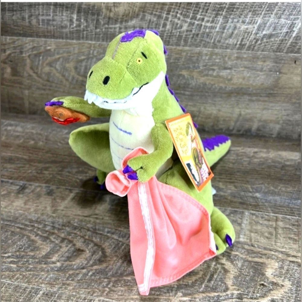 New Plush How Do Dinosaurs Say Goodnight T-Rex w/ Teddy & Blanket Yolen & Teague